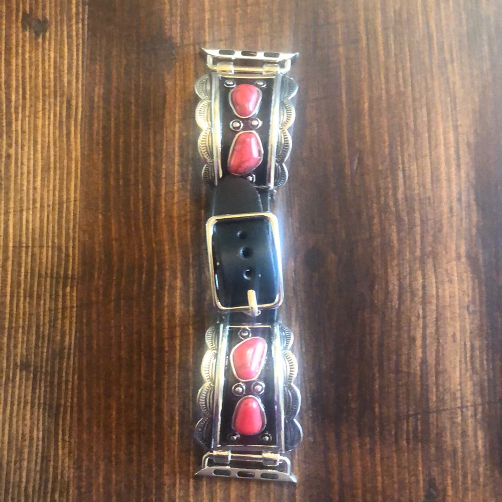 Gorgeous Red coral watch band